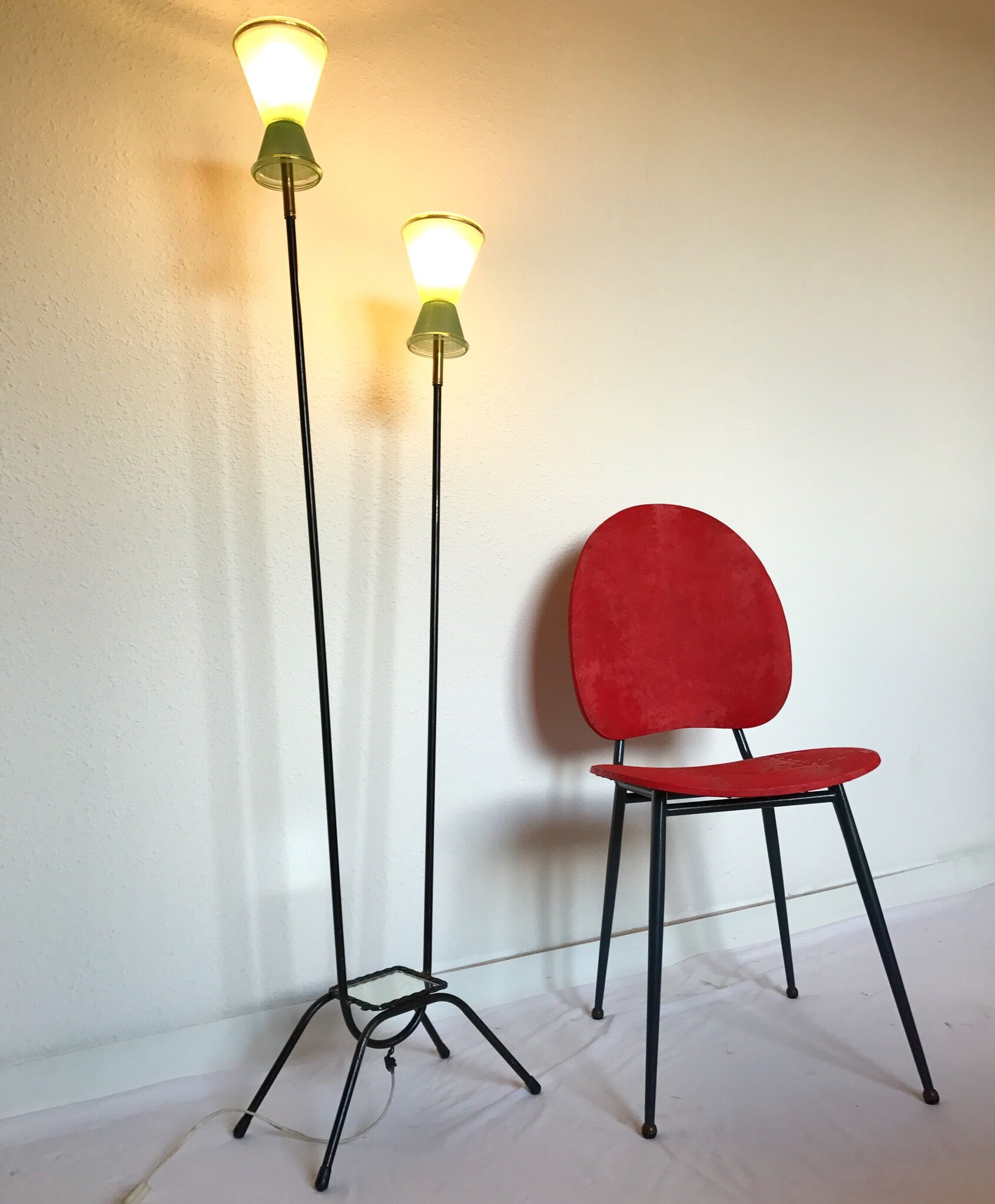 Pair of chairs 60s vinyl