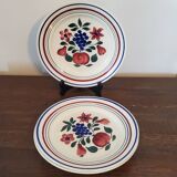 Lot of 3 vintage K & G Lunéville plates