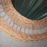 Rattan mirror