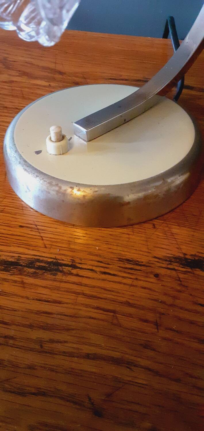 Pair of 40s/50s art deco style lamps/wall lights