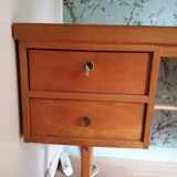 60s desk with compass feet