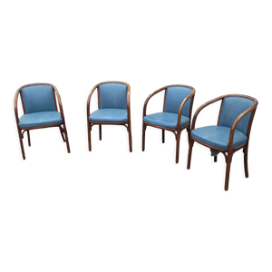 4 fauteuils bois courbé - baumann bistrot