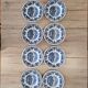 12 Blue Enoch Wedgwood Royal Homes of Britain Soup Plates