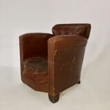 Pretty leather armchair