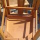 Set of 6 wooden chairs from the 1950s.