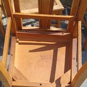 6 wooden chairs, 1950s