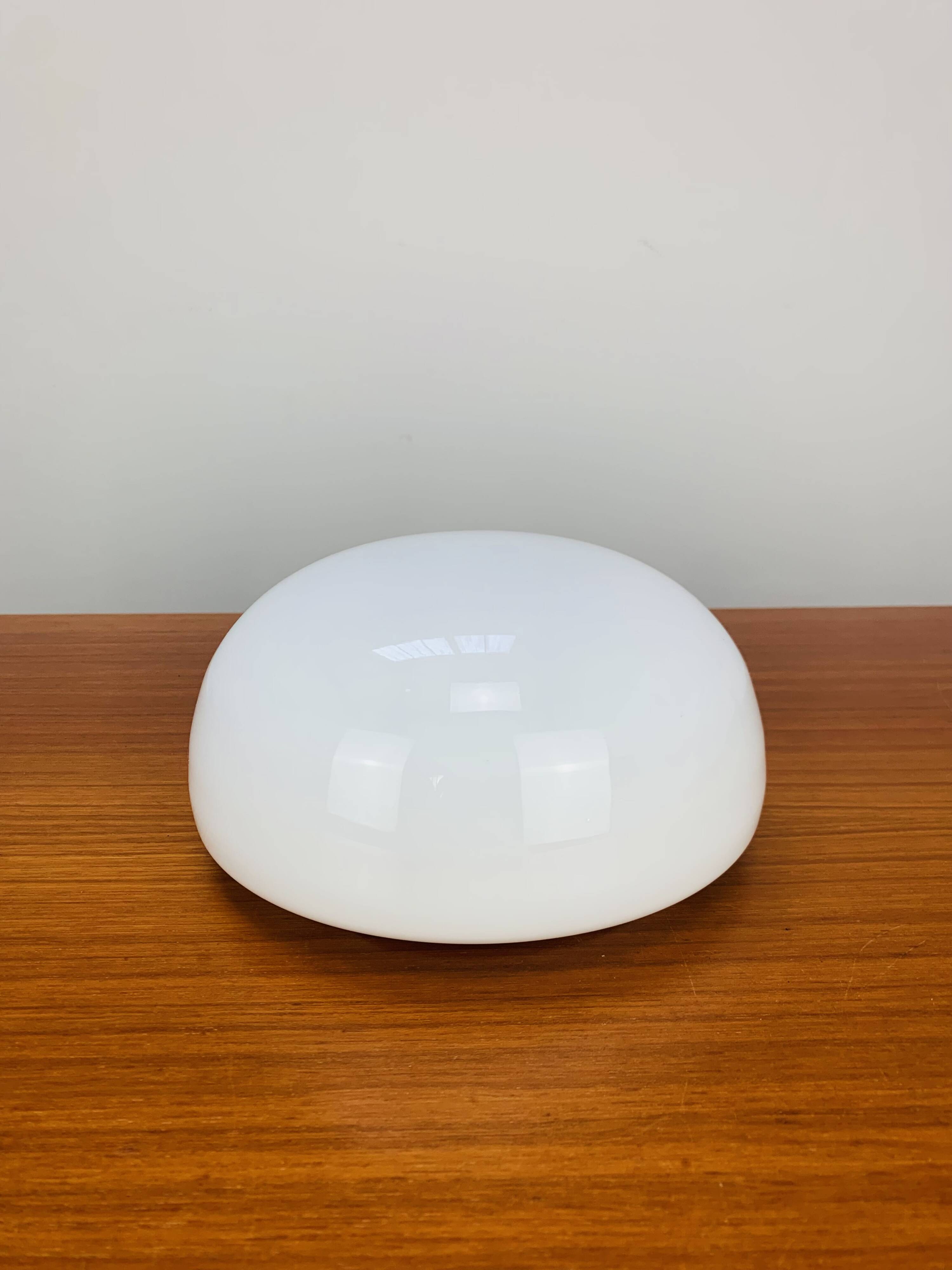 Opaline ball wall lamp made in Italy 20 cm, half sphere, vintage