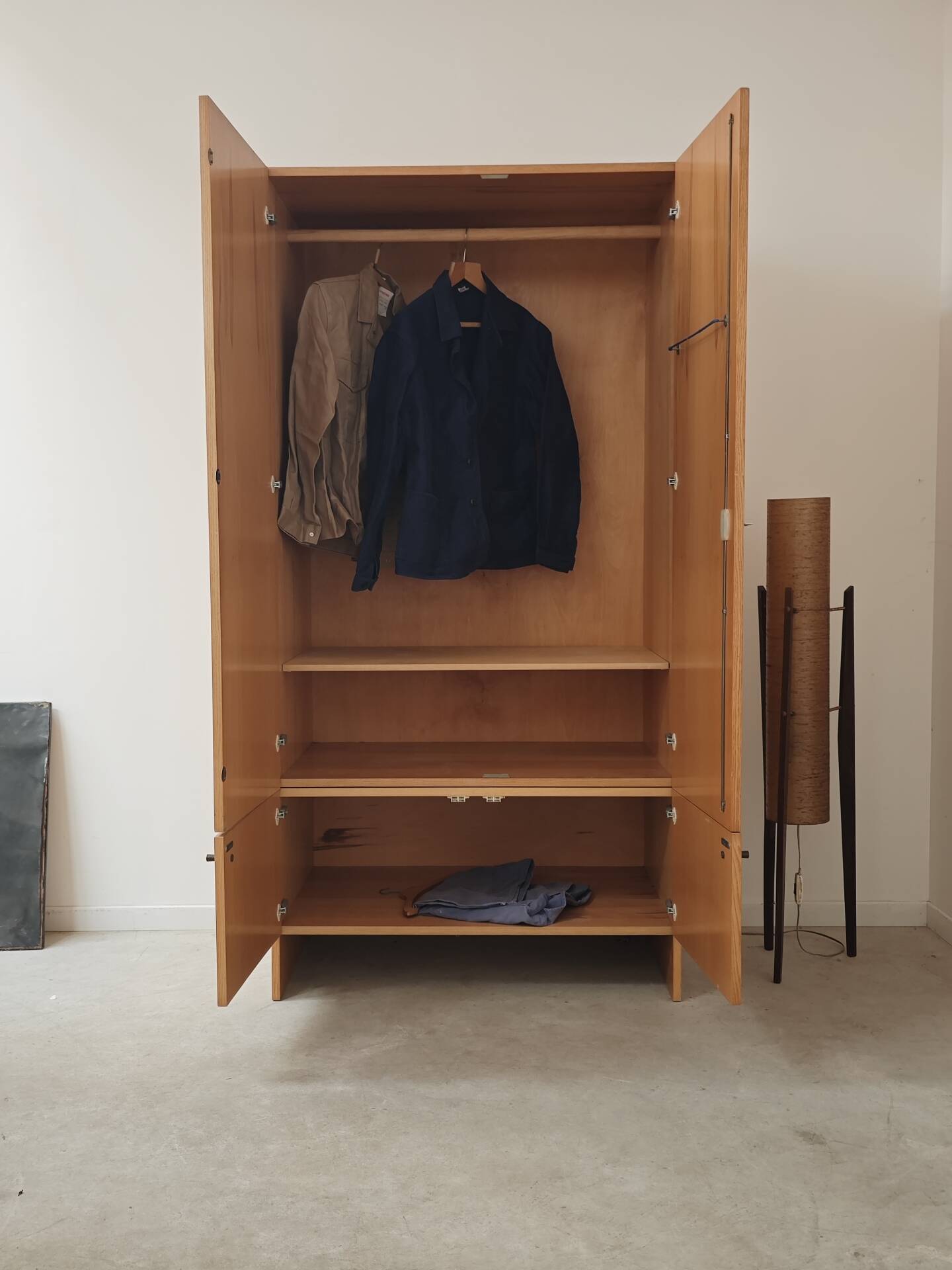 Large wooden wardrobe Drevotex 1970
