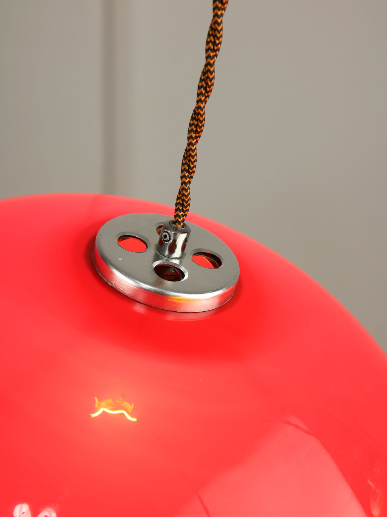 Set of 3 Space Age Pendant Lamps