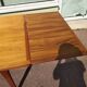 Scandinavian teak dining table with extension 6 to 10 people Henning Kjaernulf