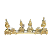Ensemble de cheminée chenêts et barre du XIX ème