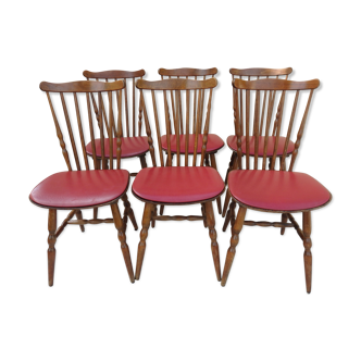 Suite of 6 bistro chairs Baumann Vintage Menuet