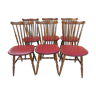 Suite de 6 chaises de bistrot Baumann  Menuet vintage