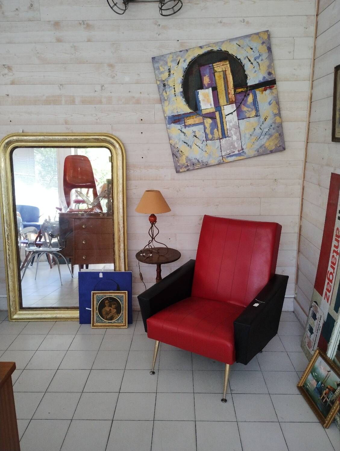 Tableau abstrait huile sur toile