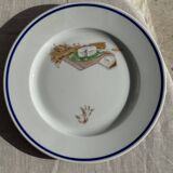 Set of 12 cheese plates France Chavroux 1990s D 21.5