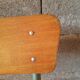 Vintage wood & metal school chair
