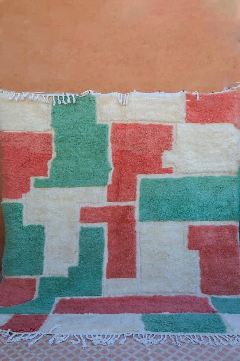 Tapis berbère fait main traditionnelle 250cmx150cm