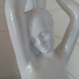 1970s lamp. Nude Art Deco style. 67cm.