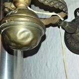 Brass ship swing lamp, Art deco ship lamp, Art deco brass wall lamp, boat lamp