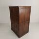 Armoire à archives double en chêne massif – Pays-Bas, 1920–1940