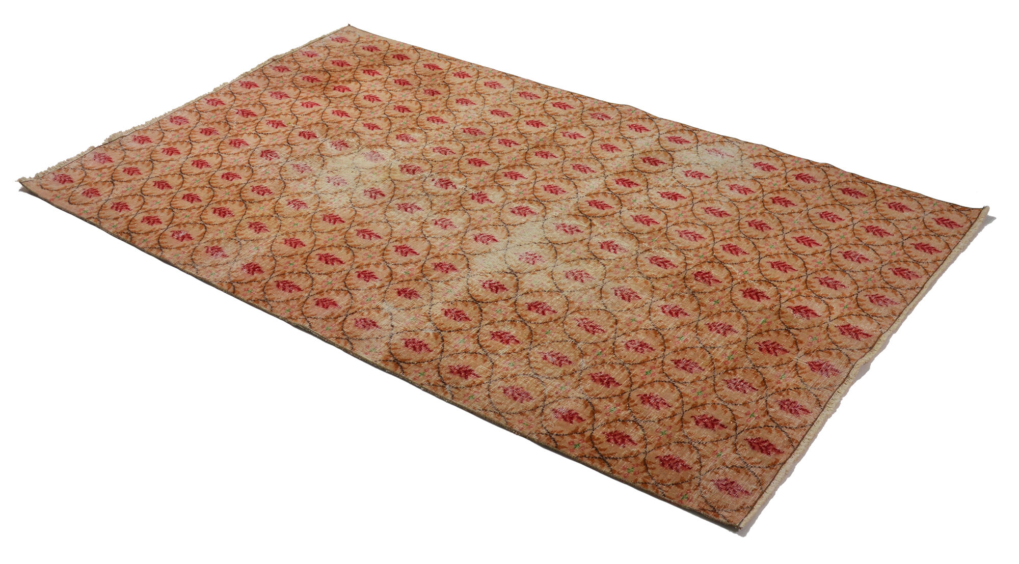 Anatolian handmade vintage rug 255 cm x 158 cm