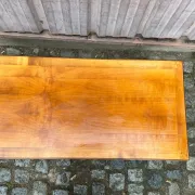 Louis XVI style coffee table in stained cherry wood 95x50cm 1970