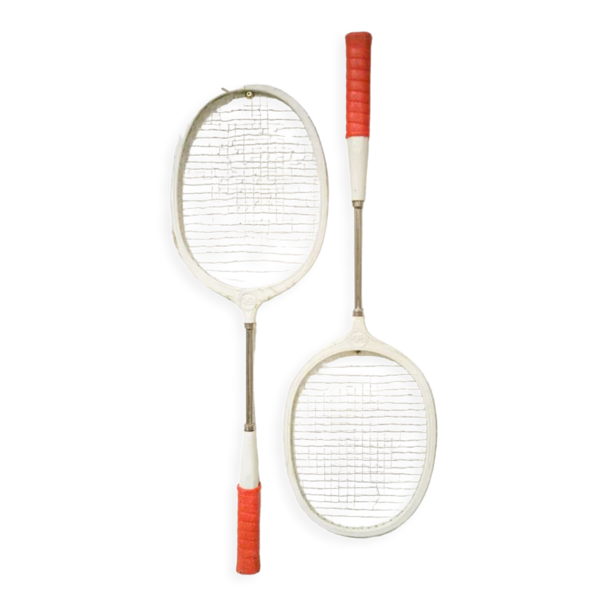 Pair of vintage badminton rackets