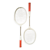 Pair of vintage badminton rackets