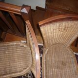 Pair of 2 rattan chairs