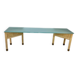 Side Table of Bamboo and Glass, 1970s