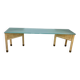 Table d'Appoint en Bambou et Verre, 1970s