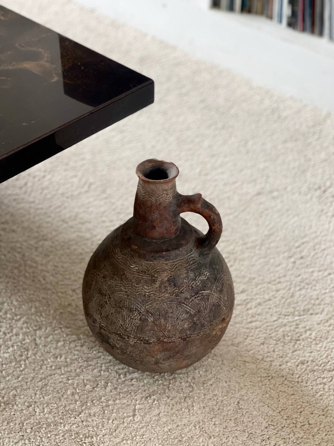 Old terracotta jar