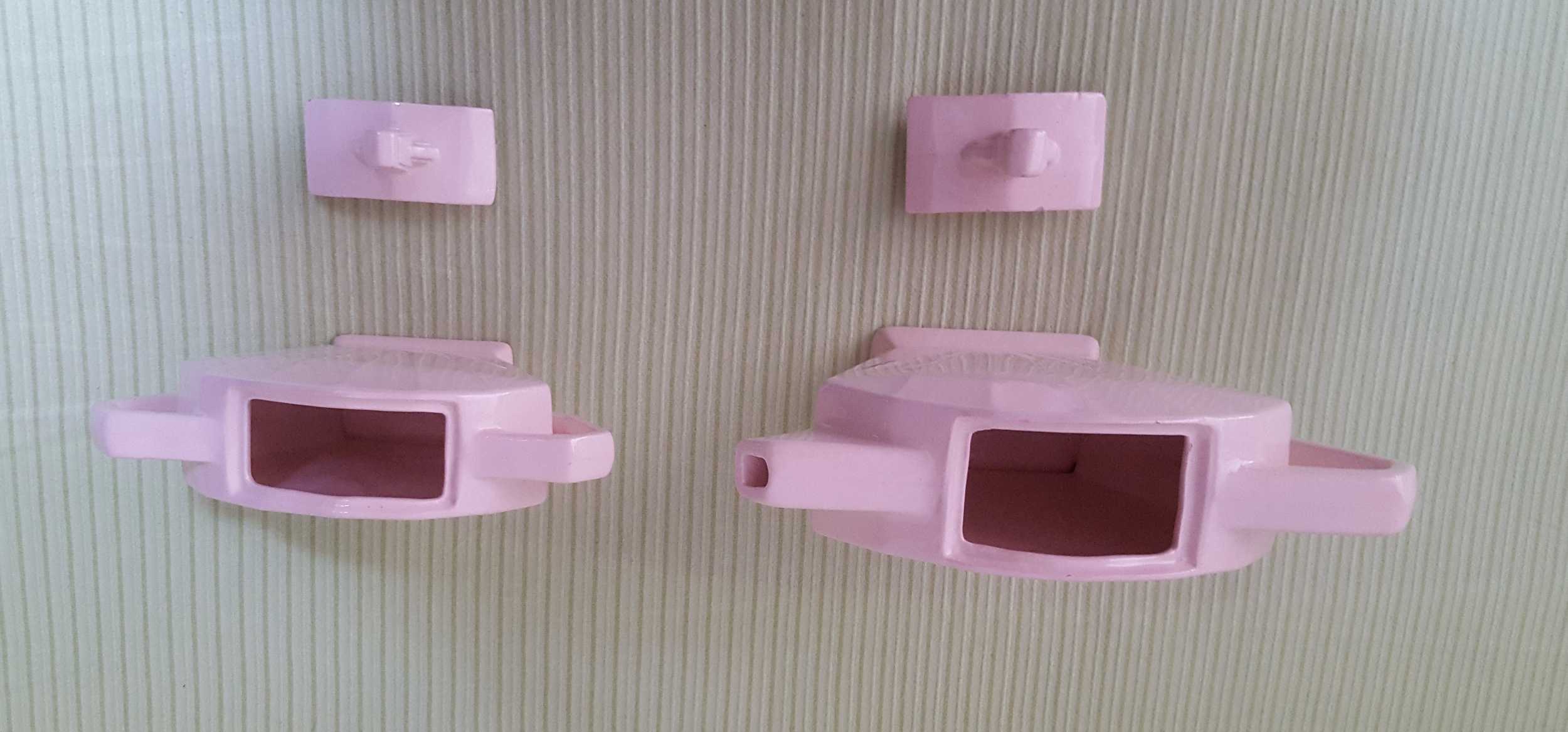 Théière and its pink ceramic sugar maker Art Deco