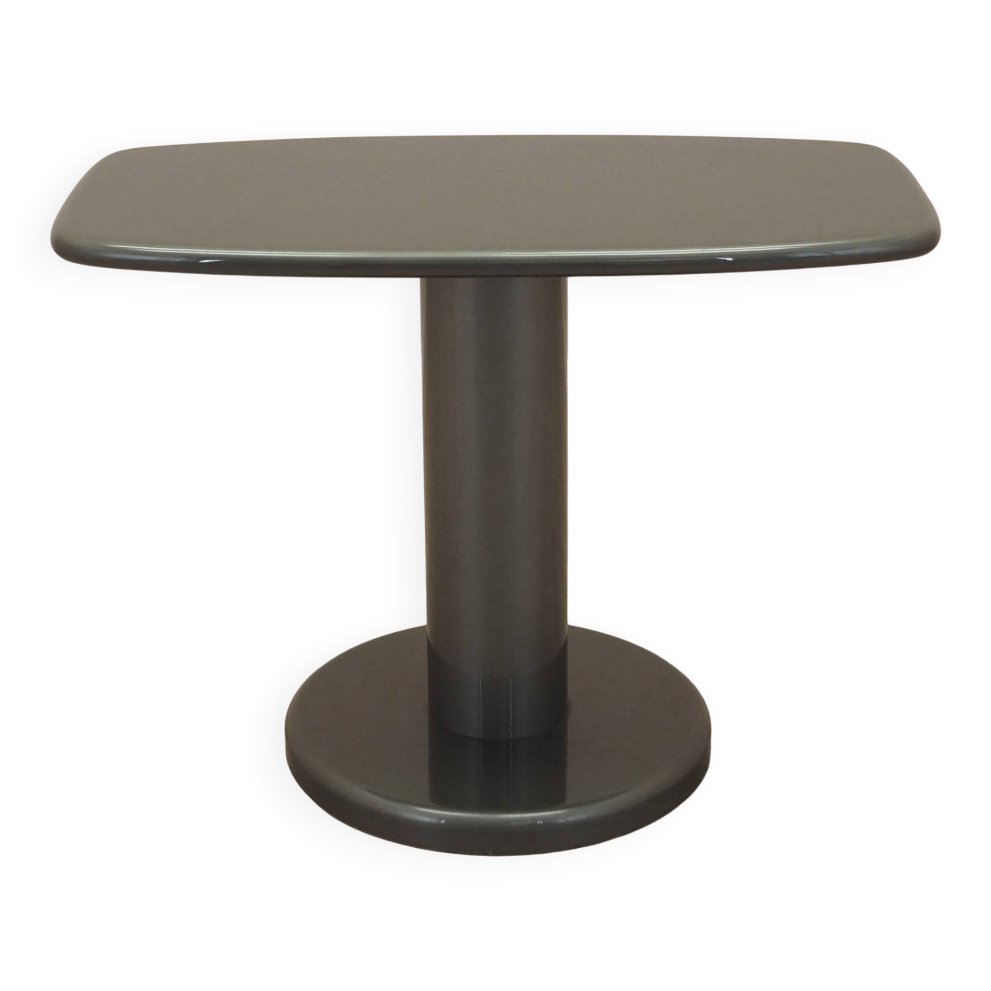 Grey coffee table, Italian design, 1970s, made in Italy