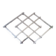 Modernist design foldable trivet in silver metal Jacques Adnet 1940/1950