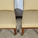 Pair of Cuban Mahogany Chairs, Restoration Period – Early 19th Century