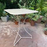Wrought iron pedestal table