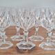 Set de 7 verres en cristal ciselé