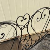 Wrought iron garden bench