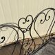 Wrought iron garden bench
