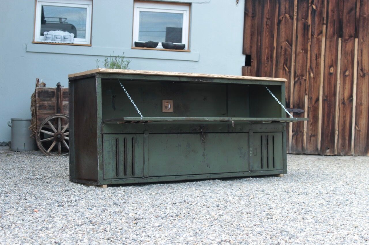 Restored metal furniture