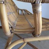 Rattan bench