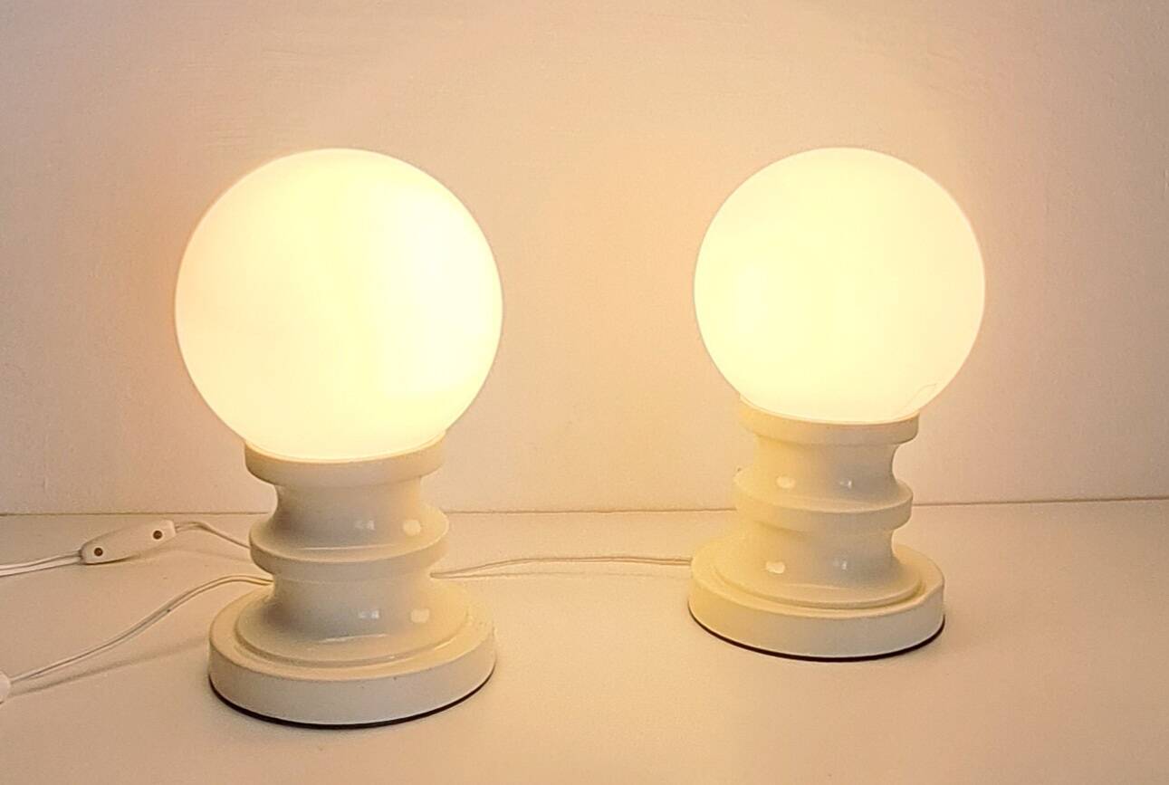 Pair of bedside lamps