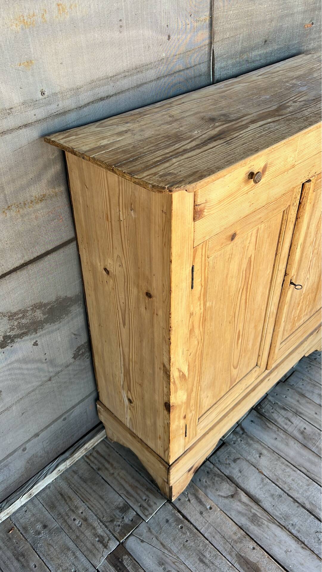 Rustic wooden Parisian buffet