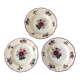 Trio of flat plates Digoin Sarreguemines "Agreste" 40s-50s