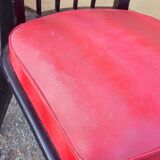 6 black lacquered chairs from the 1950