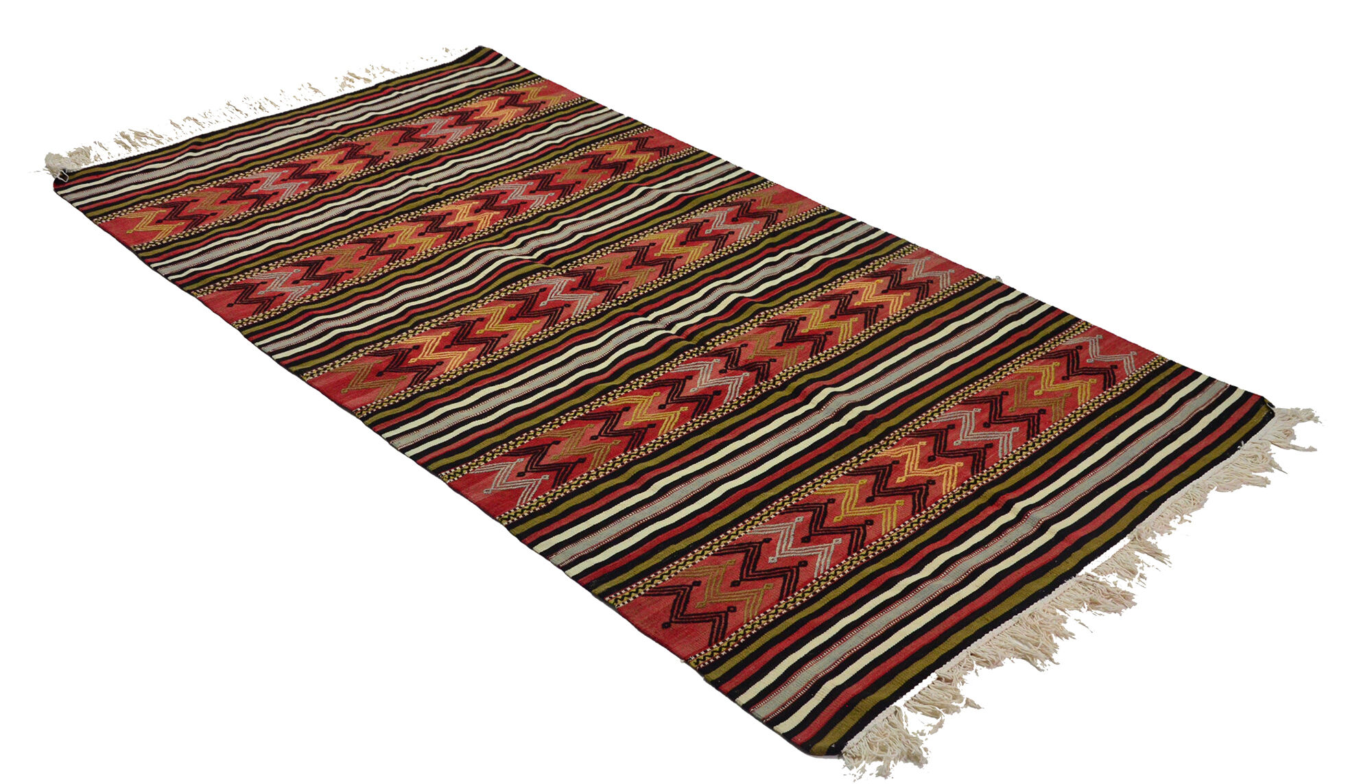 Anatolian handmade kilim rug 280 cm x 147 cm