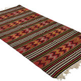 Anatolian handmade kilim rug 280 cm x 147 cm