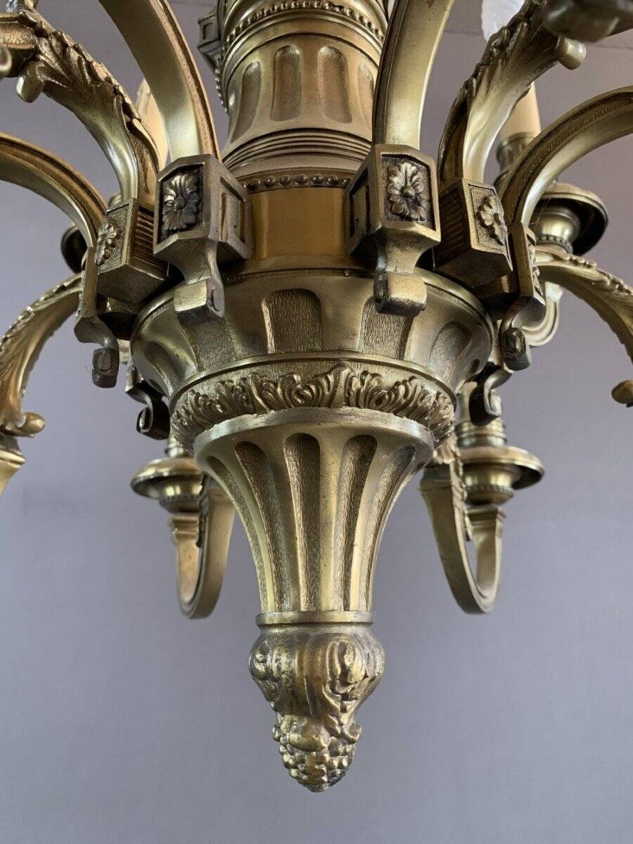 Bronze Chandelier Early 20th Century