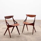Set of 8 dinning chairs model 71, Arne Hovmand Olsen for Mogens Kold, 1960s